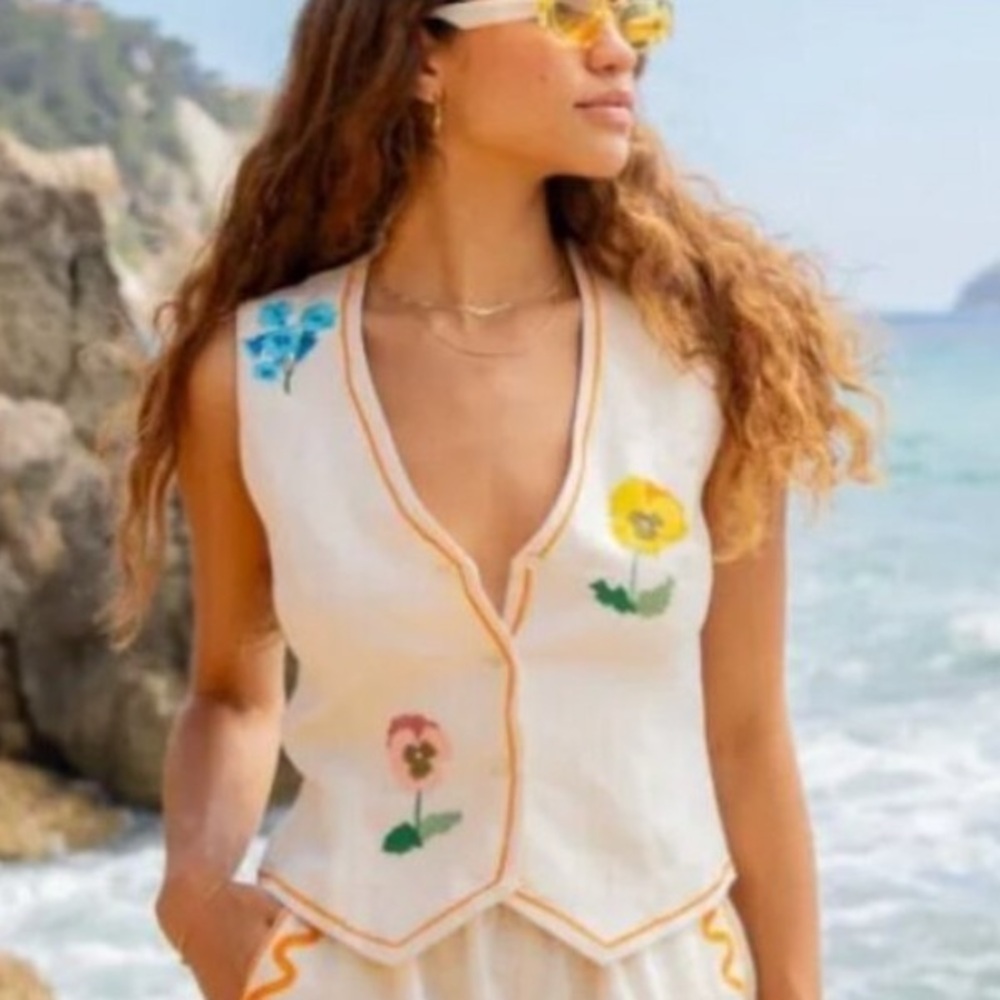 Commence Embroidered Vest
